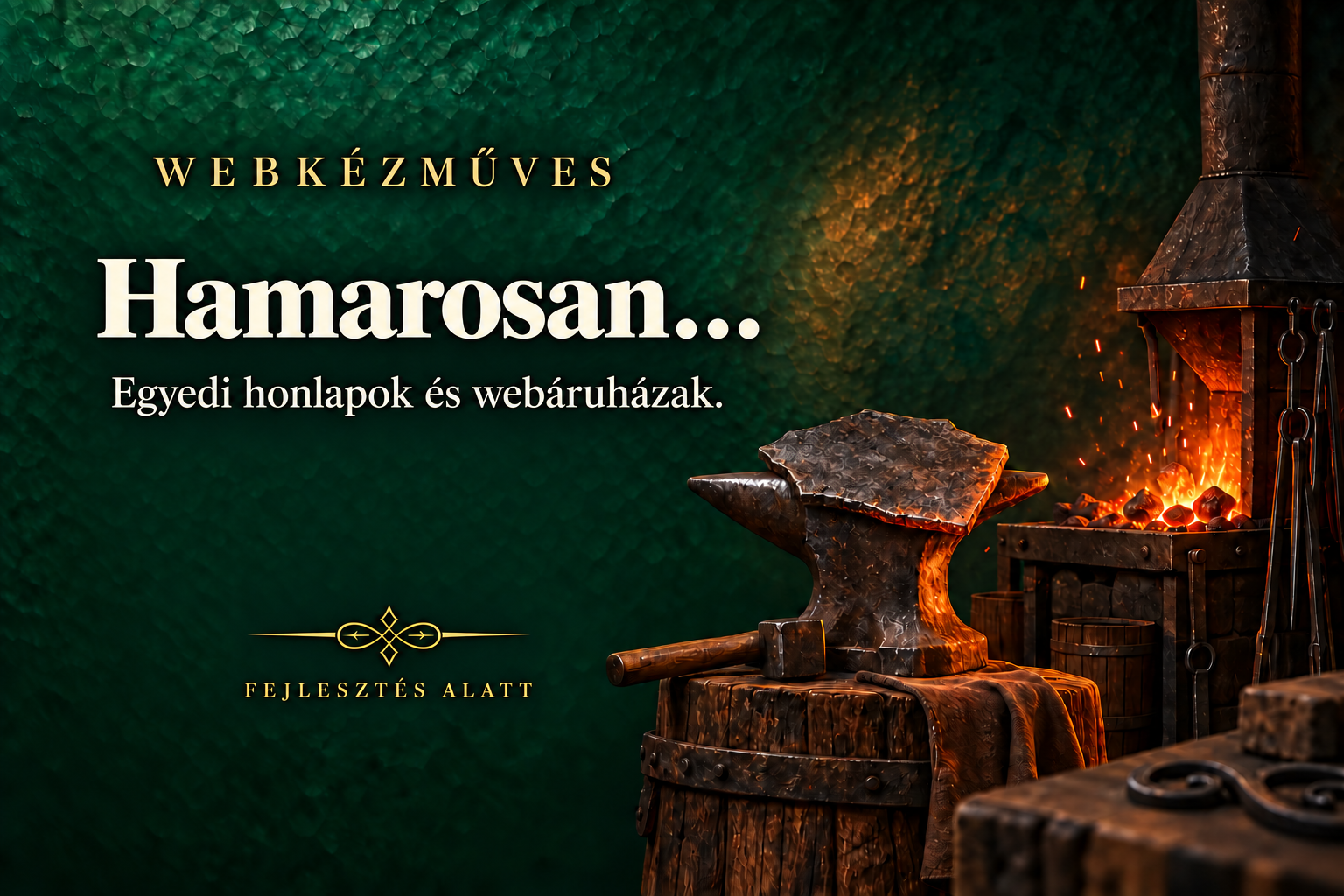 Webkézműves. Hamarosan… Egyedi honlapok és webáruházak. Fejlesztés alatt.